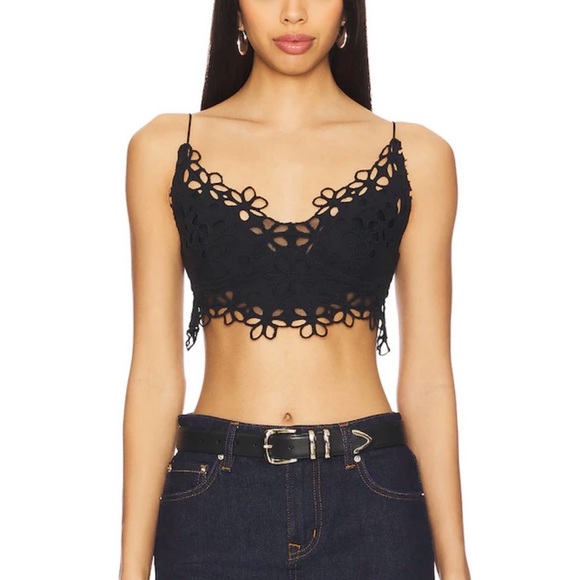 Free People Other - NWT Free People Adelia Lace Bralette Sz M